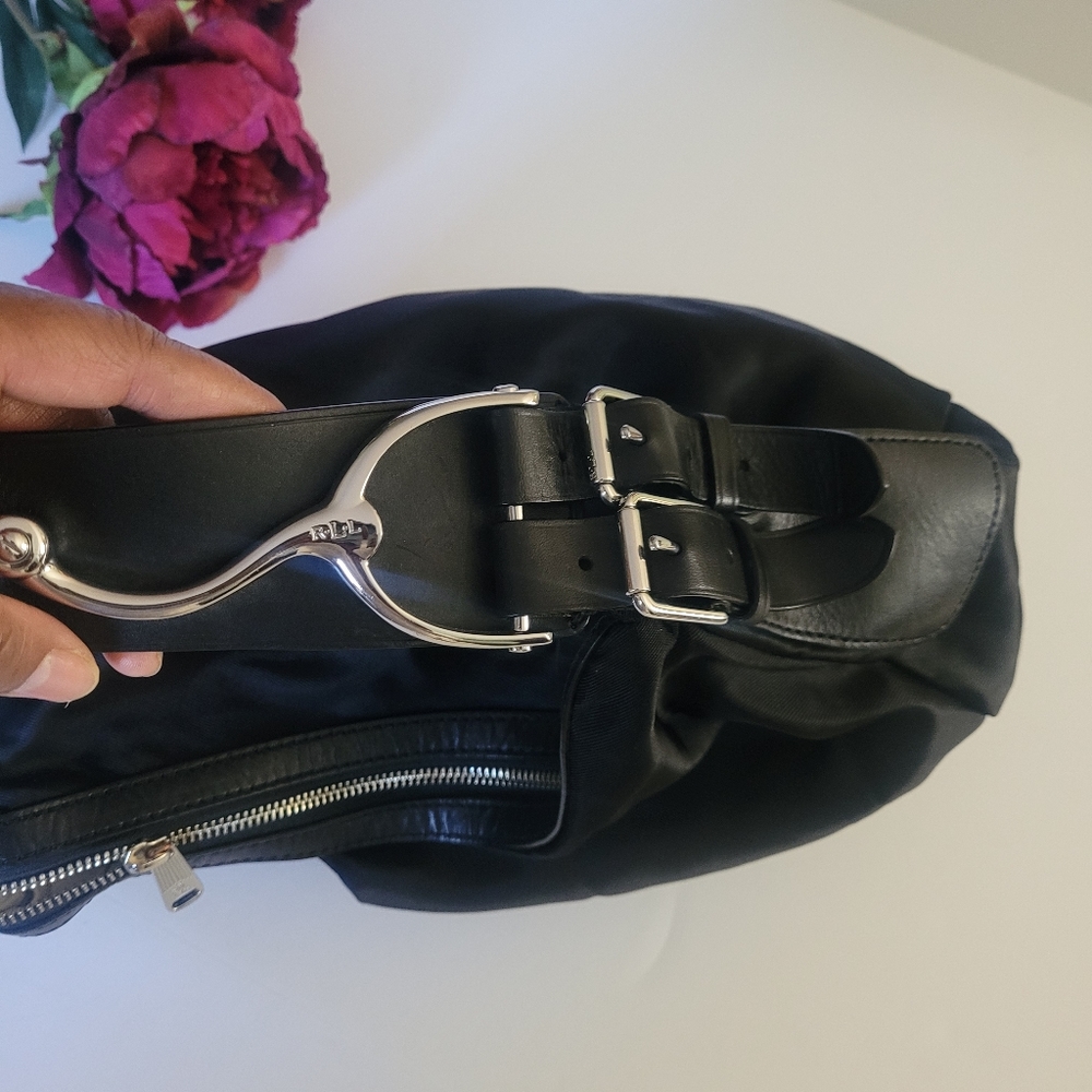 Lauren Ralph Lauren black nylon handbag - Picture 5 of 7